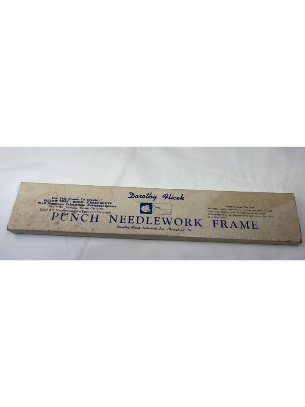 Dorothy Flicek Wooden Punch Needlework Frame Craft Kit 18" DIY Rugs More Boxed
